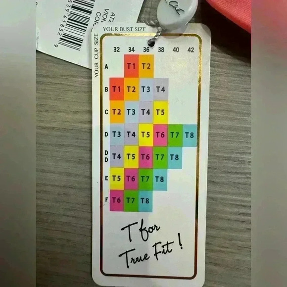 A.CHE NWT Women’s Viona Top Coral Swimsuit Bikini Top Size 32DD, ‎ 34D, 36C, 38B - Picture 7 of 7